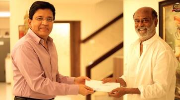 sun pictures owner Kalanithi Maran handed over a cheque to rajinikanth for jailer success mohanlal nsn sun pictures owner Kalanithi Maran handed over a cheque to rajinikanth for jailer success mohanlal nsn