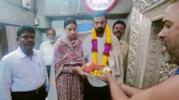 KL Rahul and his wife Athiya Shetty visited Ghati Subramanya Swamy Temple at Karnataka KL Rahul and his wife Athiya Shetty visited Ghati Subramanya Swamy Temple at Karnataka