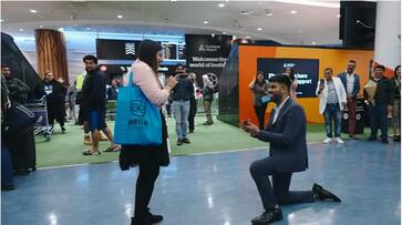 WATCH Indian man's Bollywood-style proposal to girlfriend at Auckland airport wins hearts snt WATCH Indian man's Bollywood-style proposal to girlfriend at Auckland airport wins hearts snt