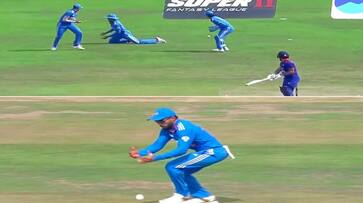 Shreyas Iyer, Virat Kohli and Ishan Kishan are dropped catches against Nepal Openers in 5th Match of Asia Cup 2023 rsk Shreyas Iyer, Virat Kohli and Ishan Kishan are dropped catches against Nepal Openers in 5th Match of Asia Cup 2023 rsk