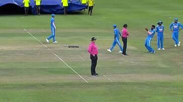 Hardik Pandya Feel Happy and Hug Umpire during india vs nepal match in Asia Cup 2023 at Pallekele rsk Hardik Pandya Feel Happy and Hug Umpire during india vs nepal match in Asia Cup 2023 at Pallekele rsk