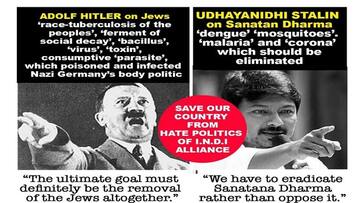 BJP compared Udhayanidhi Stalin with adolf hitler on Sanatana Dharma Remark san BJP compared Udhayanidhi Stalin with adolf hitler on Sanatana Dharma Remark san