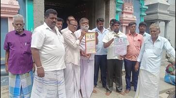 social activists protest against sundara vinayagar temple management members for corruption in ranipet district vel social activists protest against sundara vinayagar temple management members for corruption in ranipet district vel