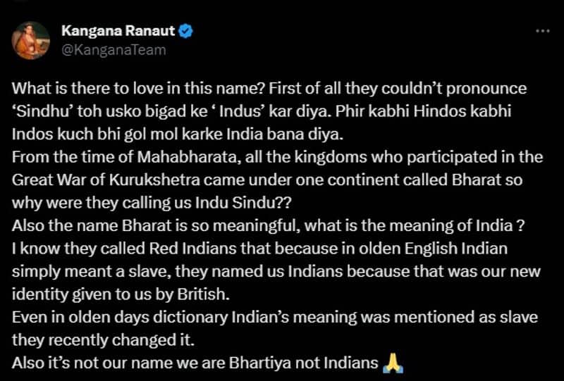 India to Bharat: After Amitabh Bachchan, Kangana Ranaut and Jackie Shroff react to ongoing debate RBA