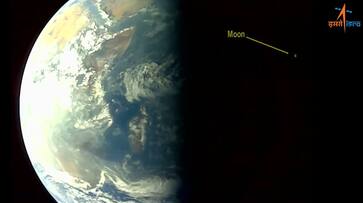 ISRO Aditya-L1 spacecraft captures stunning selfie of Earth and Moon; see pics AJR ISRO Aditya-L1 spacecraft captures stunning selfie of Earth and Moon; see pics AJR