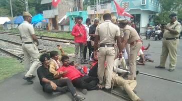 marxist communist party members did train protest in puducherry vel marxist communist party members did train protest in puducherry vel