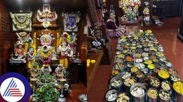 Woman prepares 88 types of food for Krishna Janmashtami: Photo goes viral Vin Woman prepares 88 types of food for Krishna Janmashtami: Photo goes viral Vin