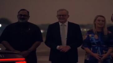 Minister Rajeev Chandrasekar Received Australian PM Anthony On behalf of pm modi for the g20 summit ans Minister Rajeev Chandrasekar Received Australian PM Anthony On behalf of pm modi for the g20 summit ans