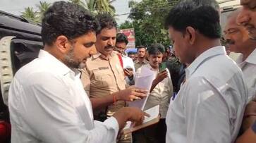 Nara Lokesh questions Police for stopping him to move to see his father chandrababu naidu ksm Nara Lokesh questions Police for stopping him to move to see his father chandrababu naidu ksm