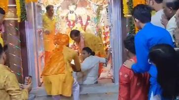 Drunk Rani Of Panna Royal Family Creates Ruckus At Temple During Janmashtami Celebrations:video goes viral-rag Drunk Rani Of Panna Royal Family Creates Ruckus At Temple During Janmashtami Celebrations:video goes viral-rag