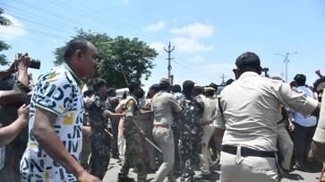 tdp chief chandrababu naidu convoy reached to guntur ksp tdp chief chandrababu naidu convoy reached to guntur ksp