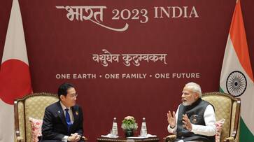 G20 Summit: PM Modi, Japanese counterpart hold bilateral meeting, pledge to enhance cooperation in key sectors AJR G20 Summit: PM Modi, Japanese counterpart hold bilateral meeting, pledge to enhance cooperation in key sectors AJR