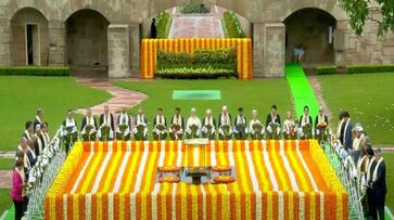 G20 Summit 2023 Narendra Modi Joe Biden Rishi Sunak other G20 leaders pay homage to Mahatma Gandhi At RajGhat ksm G20 Summit 2023 Narendra Modi Joe Biden Rishi Sunak other G20 leaders pay homage to Mahatma Gandhi At RajGhat ksm
