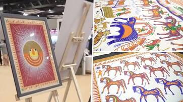 G20 Summit 2023: Pithora painting artisan from Gujarat sheds light on Vasudhaiva Kutumbakam theme (WATCH) snt G20 Summit 2023: Pithora painting artisan from Gujarat sheds light on Vasudhaiva Kutumbakam theme (WATCH) snt