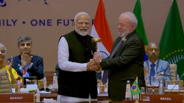 PM Modi hands over G20 presidency to Brazil gcw PM Modi hands over G20 presidency to Brazil gcw