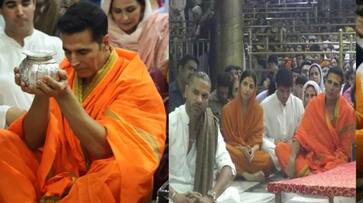 Bollywood Star Akshay Kumar in Ujjain Temple with Cricketer Shikhar Dhavan JMS Bollywood Star Akshay Kumar in Ujjain Temple with Cricketer Shikhar Dhavan JMS