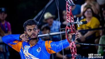 Archery World Cup Prathamesh Jawkar wins silver medal in compound event kvn Archery World Cup Prathamesh Jawkar wins silver medal in compound event kvn