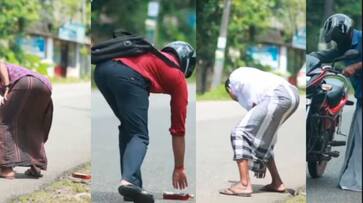 how people react if full bottle alcohol found in middle of the road watch funny viral video akb how people react if full bottle alcohol found in middle of the road watch funny viral video akb