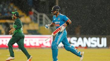 India vs Pakistan Play has been called off due to heavy rain at colombo and match will continue tomorrow 3 pm Reserve Day India vs Pakistan Play has been called off due to heavy rain at colombo and match will continue tomorrow 3 pm Reserve Day