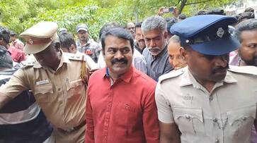 Seeman appeared for investigation at Valasaravakkam police station in the complaint filed by Vijayalakshmi KAK Seeman appeared for investigation at Valasaravakkam police station in the complaint filed by Vijayalakshmi KAK