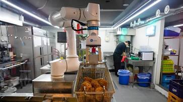 100 fried chicken in 2 hours: Amid labour woes, robot chefs becoming a game-changer in South Korea - WATCH snt 100 fried chicken in 2 hours: Amid labour woes, robot chefs becoming a game-changer in South Korea - WATCH snt