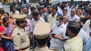 Puducherry mla nehru protest against ganja selling gang vel Puducherry mla nehru protest against ganja selling gang vel