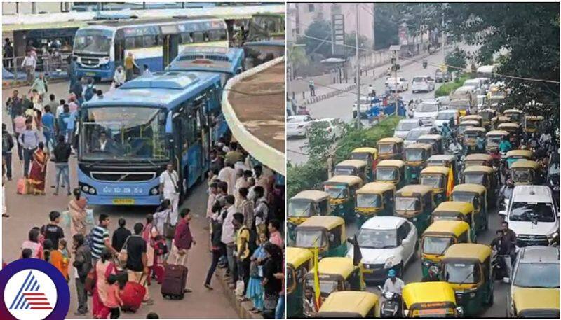 BMTC got 6 crore rupees income for of Bengaluru private vehicles traffic ban sat