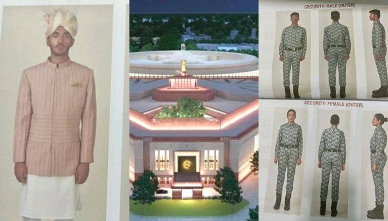 Cream jacket, khaki trousers & more: New uniform for staff with 'Indian'  touch ahead of Special Session