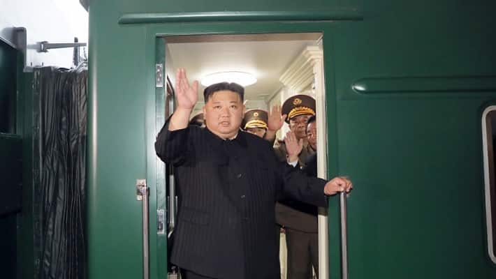 North Koreas Kim Jong Un's mystery green train