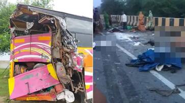 Rajasthan 12 dead as truck rams passenger bus in bharatpur accident san Rajasthan 12 dead as truck rams passenger bus in bharatpur accident san