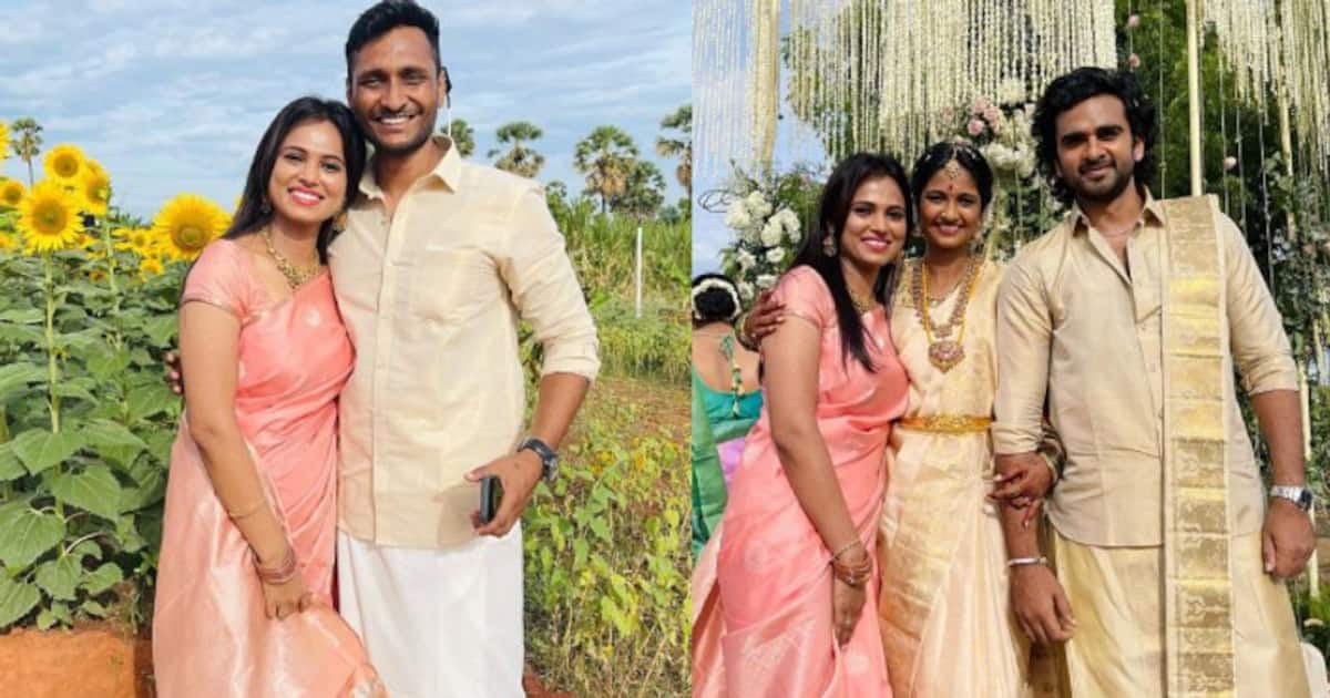 எல்லார் கண்ணும் இவங்க மேலதான்... தங்கச்சியின் திருமணத்தில் தகதகவென மின்னிய ரம்யா பாண்டியன் - வைரல் கிளிக்ஸ்