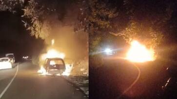 car overheated the passengers got out and the vehicle caught fire SSM car overheated the passengers got out and the vehicle caught fire SSM