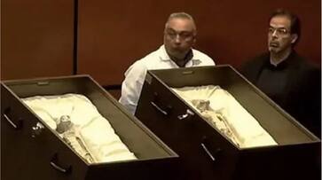 WATCH Mysterious non-human 'alien corpses' displayed at Mexico Congress; ignites extraterrestrial debate snt WATCH Mysterious non-human 'alien corpses' displayed at Mexico Congress; ignites extraterrestrial debate snt