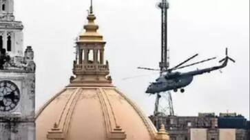 MI 17 chopper enters no fly zone over UP Vidhan Bhawan PPP MI 17 chopper enters no fly zone over UP Vidhan Bhawan PPP