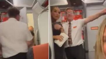 Viral video Couple caught having sex in toilet of Spain-bound flight deboarded ppp Viral video Couple caught having sex in toilet of Spain-bound flight deboarded ppp