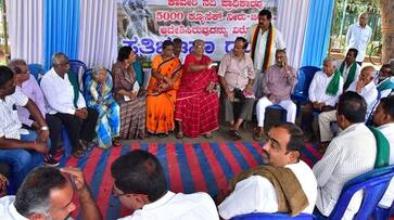 Farmers Held Protest Against Kaveri Water to Tamil Nadu in Mandya and Chamarajanagara grg Farmers Held Protest Against Kaveri Water to Tamil Nadu in Mandya and Chamarajanagara grg