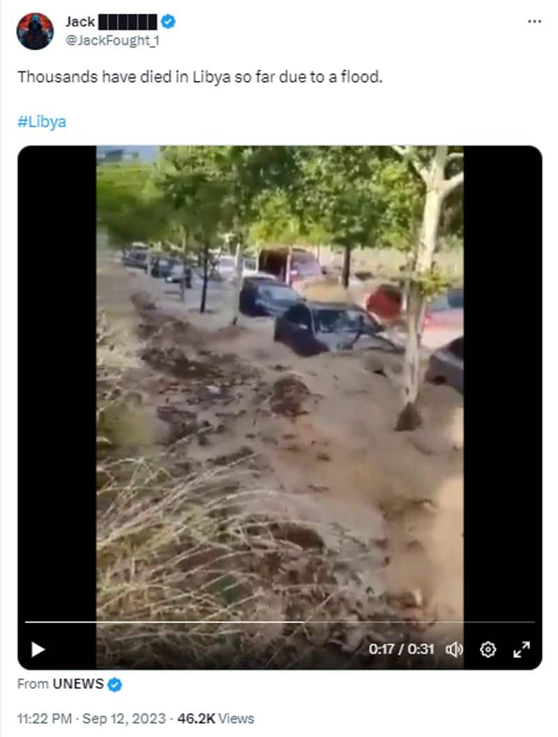 old video from Spain viral as Libya flood clip in social media fact check jje