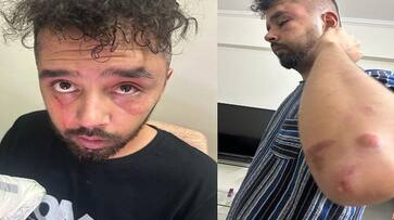 Former DGP Gautam Sawang son fighting in a pub - bsb Former DGP Gautam Sawang son fighting in a pub - bsb
