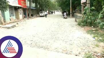 Chitradurga poor road construction, motorists are stranded rav Chitradurga poor road construction, motorists are stranded rav