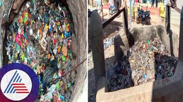 A historical well that is becoming a garbage dump sad at kushtagi rav A historical well that is becoming a garbage dump sad at kushtagi rav
