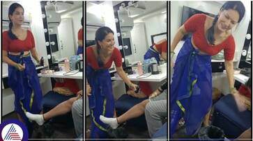 Bollywood actress Sunny Leone given treatment as like doctor sat Bollywood actress Sunny Leone given treatment as like doctor sat