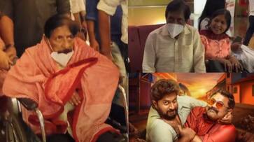 Sreenivasan came to the theater to watch his son Dhyan's movie nrn Sreenivasan came to the theater to watch his son Dhyan's movie nrn