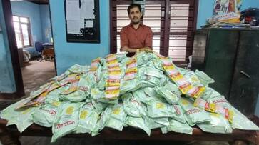 driver did not stopped when excise officer tried to check the vehicle followed and found three bags afe driver did not stopped when excise officer tried to check the vehicle followed and found three bags afe