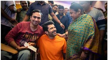 Khushi to hit Vijay Devarakonda keeping his promise by giving 1 lakh to 100 families vvk Khushi to hit Vijay Devarakonda keeping his promise by giving 1 lakh to 100 families vvk