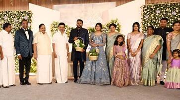 Chief Minister MK Stalin arrives at Jesus calls Paul Dhinakaran's family wedding Chief Minister MK Stalin arrives at Jesus calls Paul Dhinakaran's family wedding
