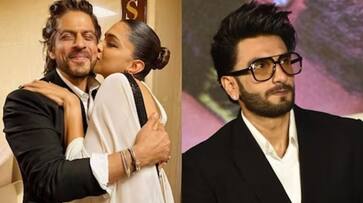 Ranveer Singh's reaction to Deepika Padukone kissing Shah Rukh Khan on cheeks is heartwarming vma Ranveer Singh's reaction to Deepika Padukone kissing Shah Rukh Khan on cheeks is heartwarming vma