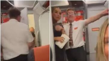 Couple caught having sex in plane toilet Spain bound flight deboarded san Couple caught having sex in plane toilet Spain bound flight deboarded san