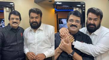 M G Sreekumars photo with Mohanlal in Neru location hrk M G Sreekumars photo with Mohanlal in Neru location hrk