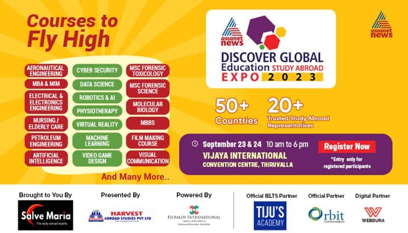 Keralas biggest study abroad expo on September 23 and 24