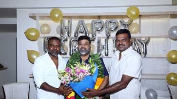 Director P Vasu gifted laptops to the Assistant Directors Director P Vasu gifted laptops to the Assistant Directors